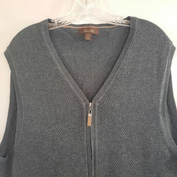 Tasso Elba Mens Sleeveless Sweater Vest 
